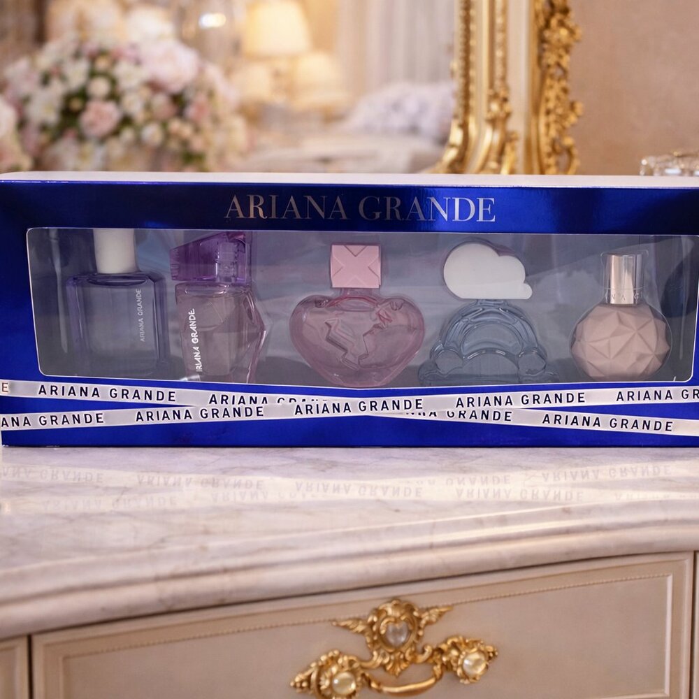 🚨🚨ARIANA GRANDE 5PC ULTA BEAUTY MINI PERFUME GIFT SET PRE OWNED READY TO SHIP